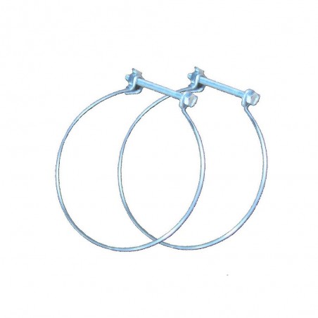 Lot de 2 colliers de fixation acierdiam. 100-100 mm cf100