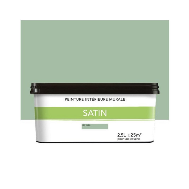 Peinture satiné pour mur intérieur