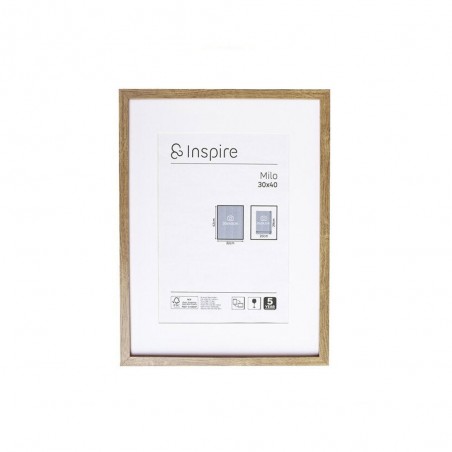 Cadre en bois de chêne milo l.30 X H.40 cm - meilleure qualité
