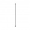 Tringle a rideau curve diam.10 mm blanc mat 70 a 120 cm -  - meilleure qualité