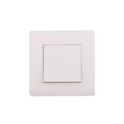 Interrupteur va-et-vient complet basic blanc