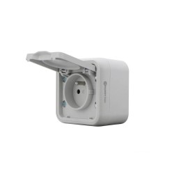 Prise 2 pôles + t auto trail gris