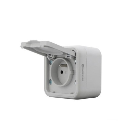 Prise 2 pôles + t auto trail gris