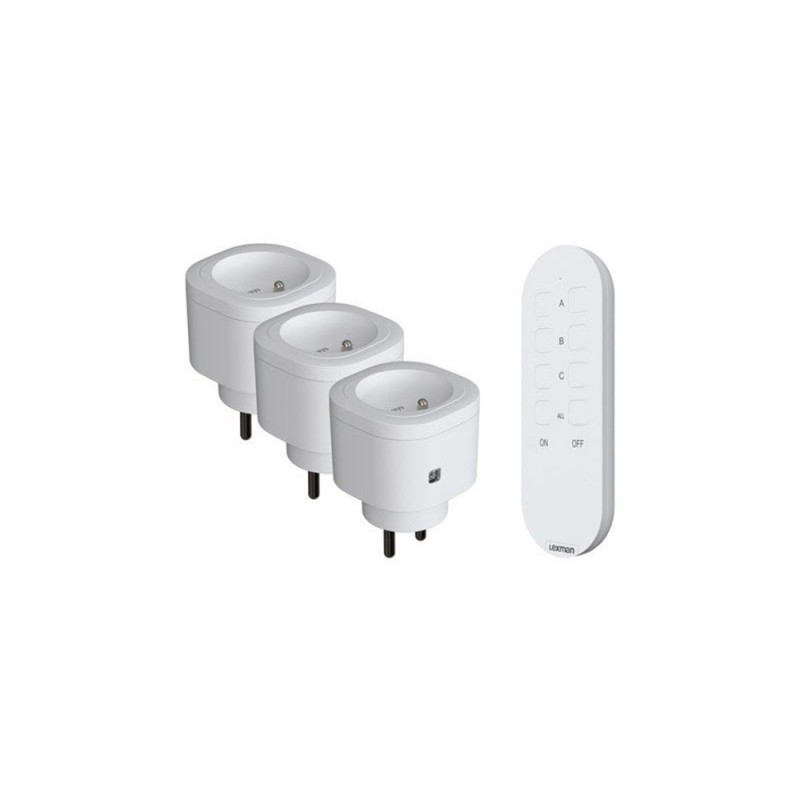 Lot de 3 prises téléables intérieur3000 W