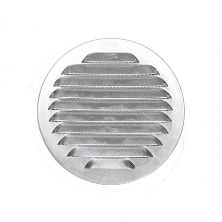 Grille d'aération aluminium naturel diam.12.5 cm -  - meilleure qualité