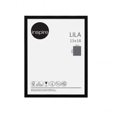 Cadre photo Lila  18x13cm noir - meilleure qualité