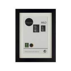 Cadre photo milo 13x18 cm bois noir - meilleure qualité