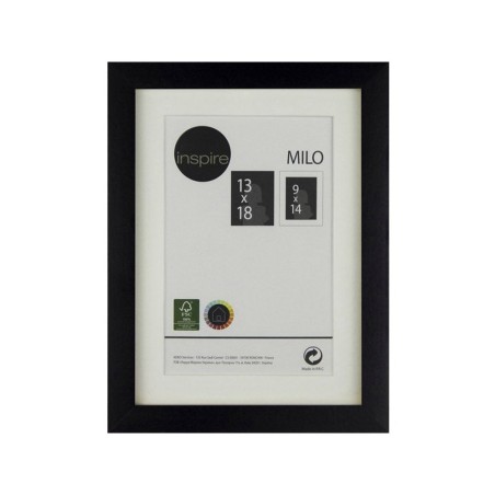 Cadre photo milo 13x18 cm bois noir - meilleure qualité