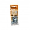 Lot de 20 boulons tête autofraisée plate acier Zingué L.12 X diam.5 mm