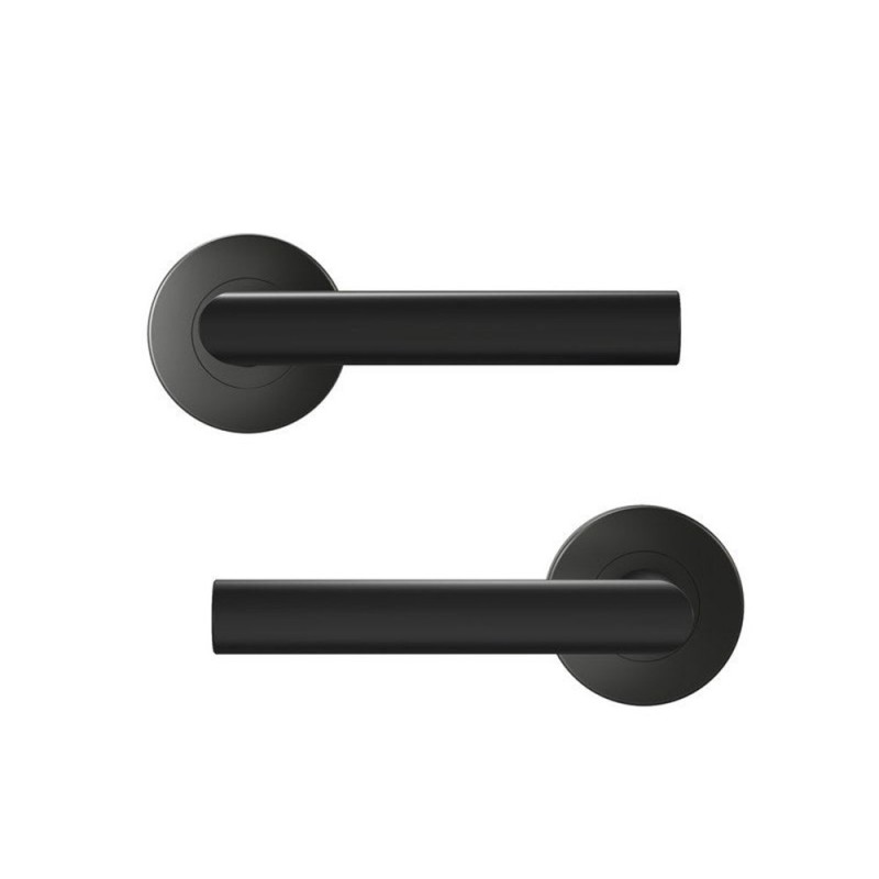 Ensemble de porte sur rosacepeint noir sans trou