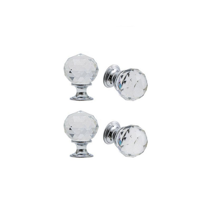 Lot de 4 boutons Wilson transparent