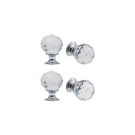 Lot de 4 boutons Wilson transparent