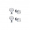 Lot de 4 boutons Wilson transparent