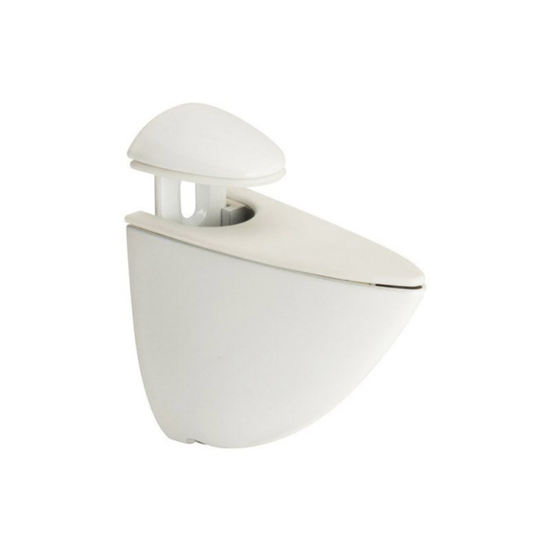 Lot de 2 clips pour table en bois 3-22MM blanc