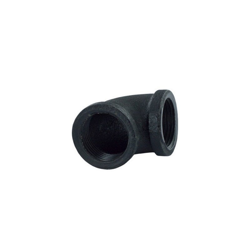 Coude 90Â° d25 mm rond noir