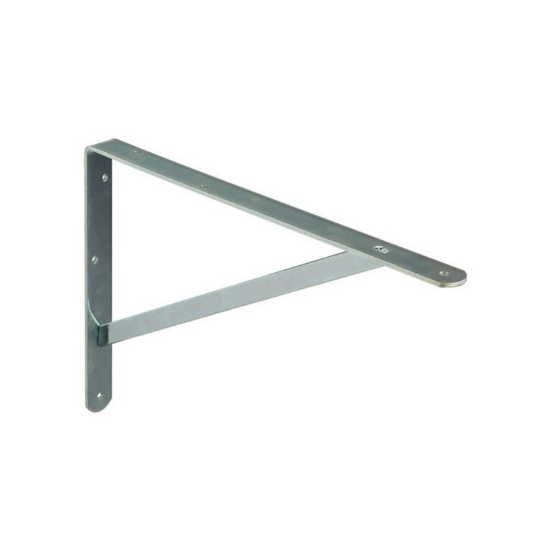 Equerre dolmen en acier zingué p.26.8 x H.40 cm doré