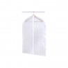 Housse à vêtements courte polyester blanc H.90 x l.60 x p.0 cm