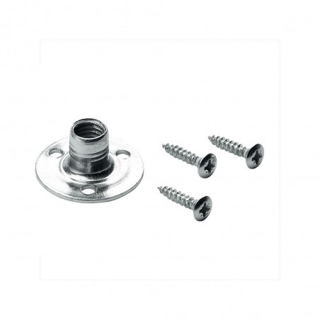 Lot de 4 embases dassemblage acier ZinguéL.10.5 mm