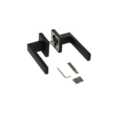 Ensemble de porte sur rosace abbynoir mat sans trou