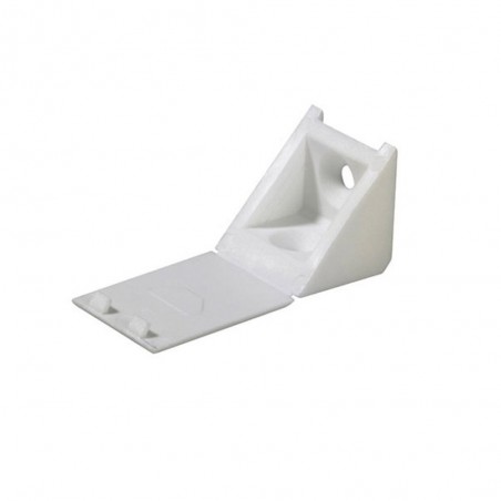 Lot de 8 raccords dangle plastique 23 x 23 x 24 mm blanc