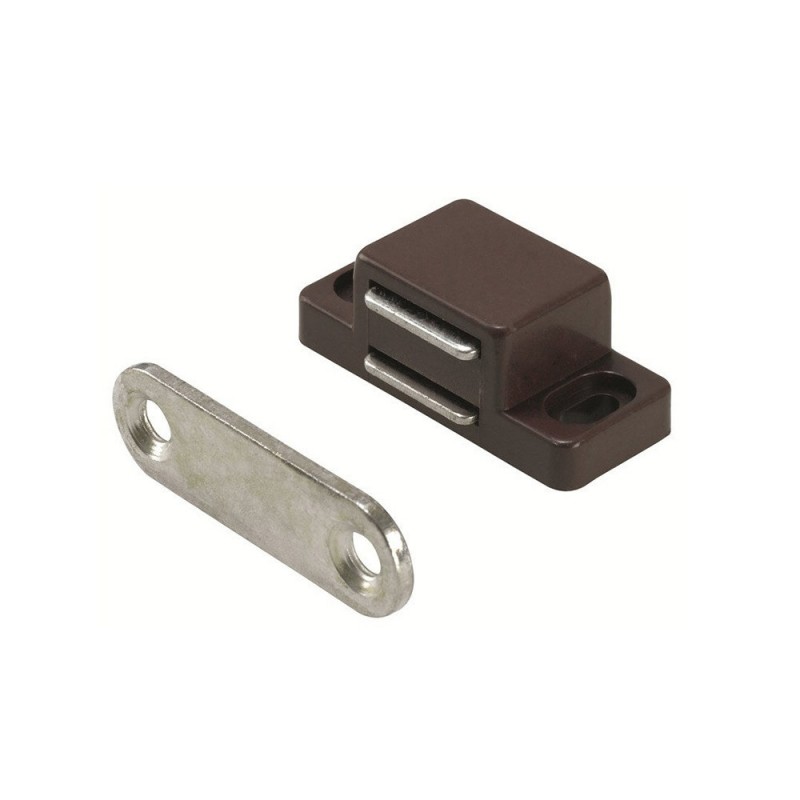 Lot de 4 loqueteaux magnétique acierL.35 x l.15 mm