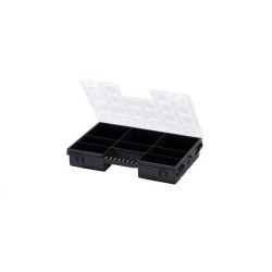 Organiseur polypropylène noir transparent taille ml.28.4 x H.5 x p.19.2 cm