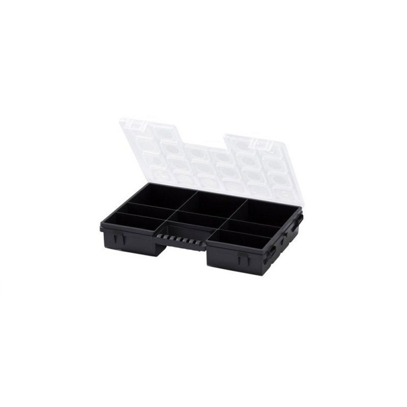 Organiseur polypropylène noir transparent taille ml.28.4 x H.5 x p.19.2 cm