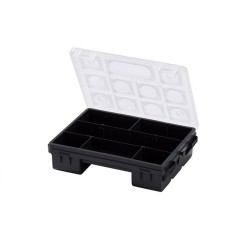 Organiseur polypropylène noir transparent taille Sl.19.2 x H.5 x p.14.3 cm