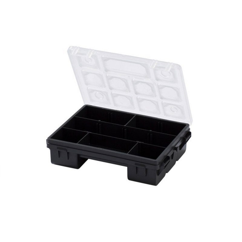 Organiseur polypropylène noir transparent taille Sl.19.2 x H.5 x p.14.3 cm