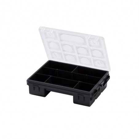 Organiseur polypropylène noir transparent taille Sl.19.2 x H.5 x p.14.3 cm