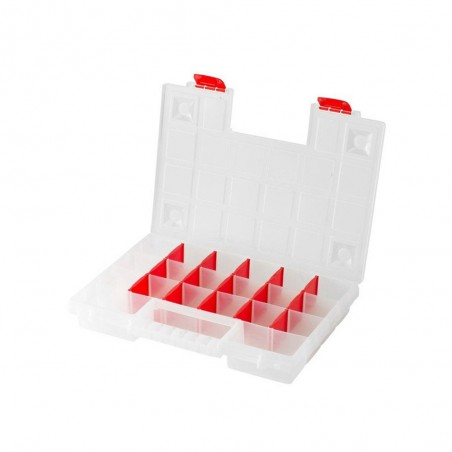 Organiseur plastique transparent taille L l.34.4 x H.5 x p.24.9 cm