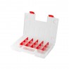 Organiseur plastique transparent taille L l.34.4 x H.5 x p.24.9 cm
