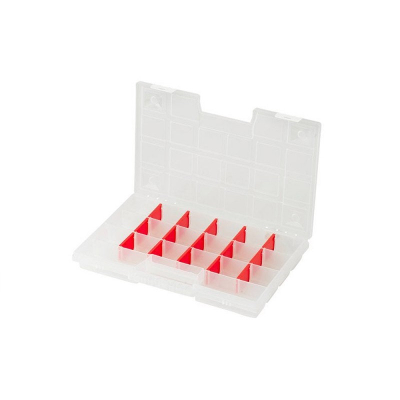 Organiseur plastique transparent taille m l.29 x H.3.5 x p.19.5 cm