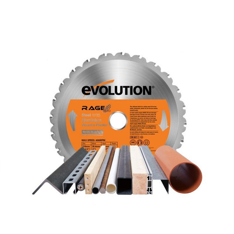 Lame en carbure coupe multimatériau pour scie àonglet diam.210 mm