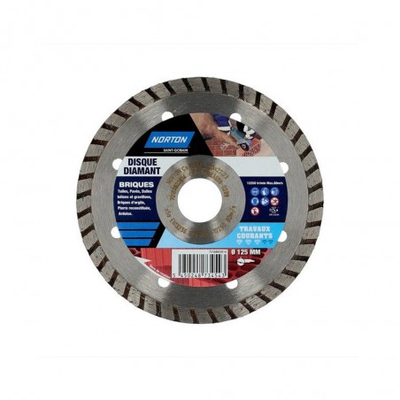 Disque diamant courant Segmenté pour briquediam.125 mm