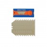 Lot de 10 lames de cutter trapèze