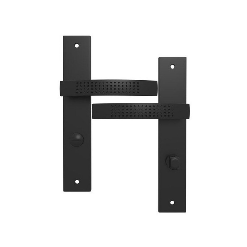 2 poignées condamnation en aluminium entraxe 195 mm