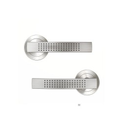 Ensemble de porte sur rosace Lounancikel satiné sans trou