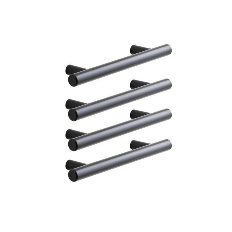 Poignée Sara 128mmnoir uni mat Lot de 4