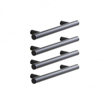 Poignée Sara 128mmnoir uni mat Lot de 4