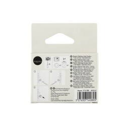 Lot de 2 rosaces L1acier peint noir trou de cylindre