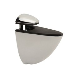 Lot de 2 clips chrome pour table bois en 3-22MM