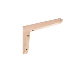 Equerre moderne hêtre brut 12.5x20cm