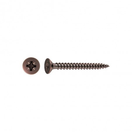 Lot de 12 Vis acier tête Fraisée diam.4 mm X L.30 mm