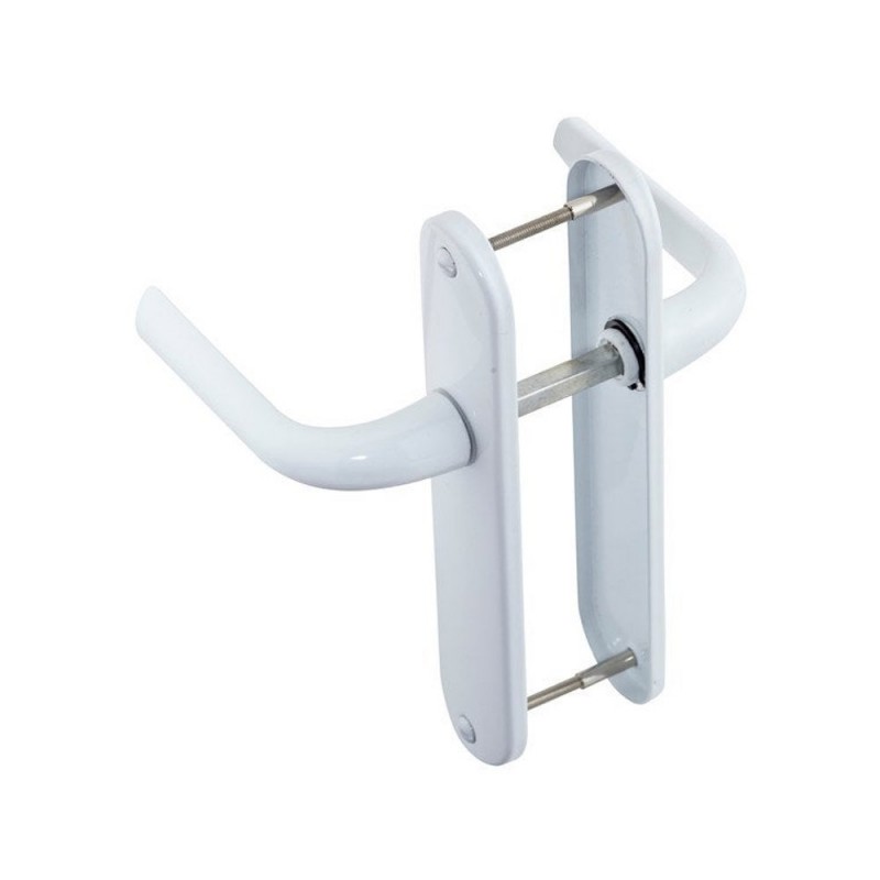 2 poignées de porte etoile sans troualuminium entraxe 165 mm