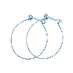 2 colliers de fixation acier S et P diam.125-125 mm cf125