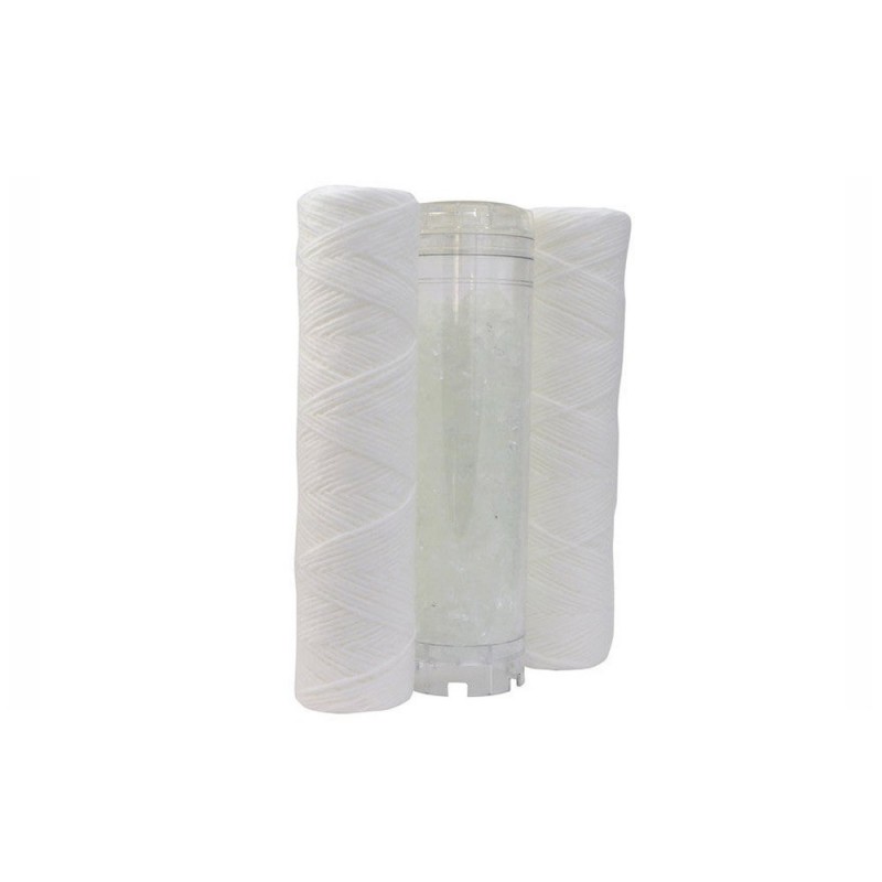 Lot de 2 + 1 cartouches pour station antitartre et antisédiment