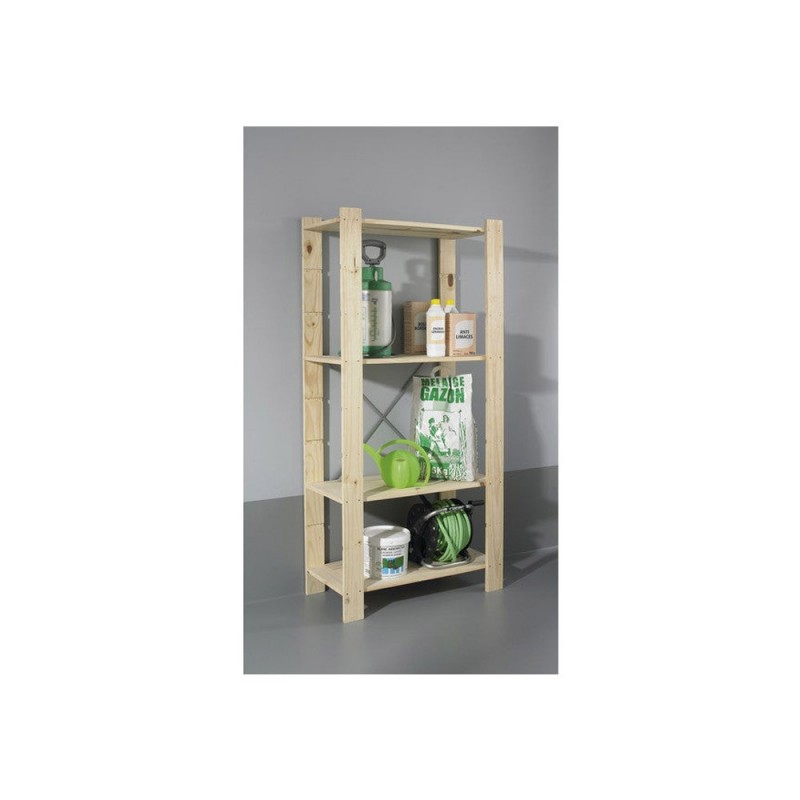 Etagère en pin 4 tablettesL.82 X l.40 X H.170 cm