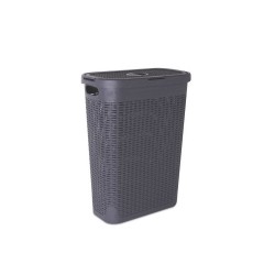 Panier à   linge plastique cottage L.26.8 X H.60 X p.46.2 cm gris -  - meilleure qualité