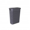 Panier à   linge plastique cottage L.26.8 X H.60 X p.46.2 cm gris -  - meilleure qualité